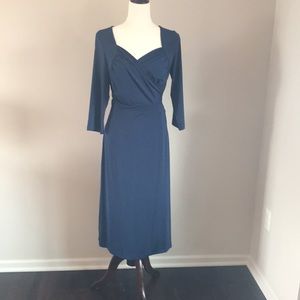 Navy Grapent Wrap Dress Size 8